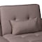 Baxton Studio Claire Contemporary Clay Fabric Upholstered Convertible Sofa Bed 245-13754-ZORO - alternate 8